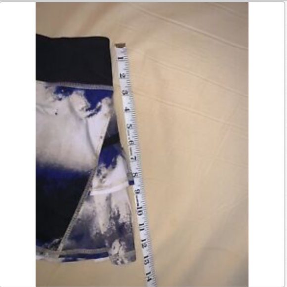 Lululemon Run Pace Setter Blue Black Ombre Skirt - Picture 3 of 6